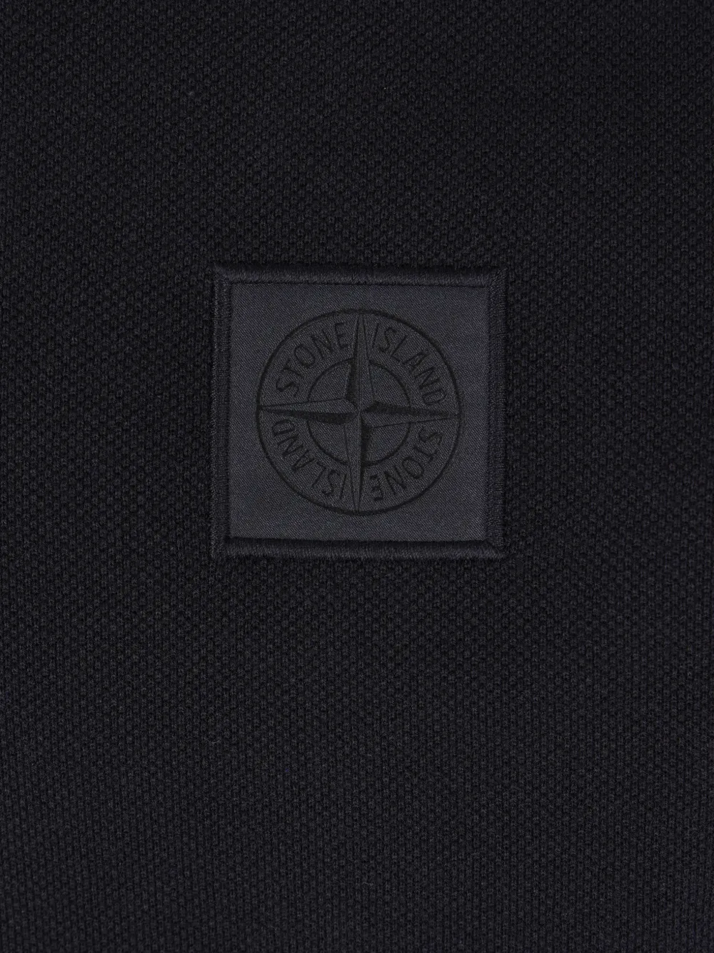 Поло из пике с логотипом в виде компаса Stone Island, синий — фото 4