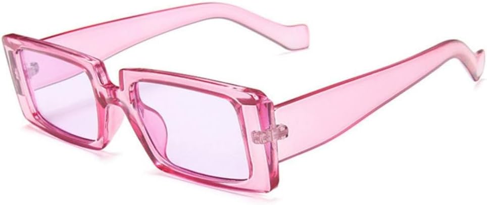 

Модные маленькие квадратные солнцезащитные очки для женщин, классическая пластиковая оправа, женские панк-очки, цветные очки для мужчин, защита от УФ-излучения UV400 generic, Purple