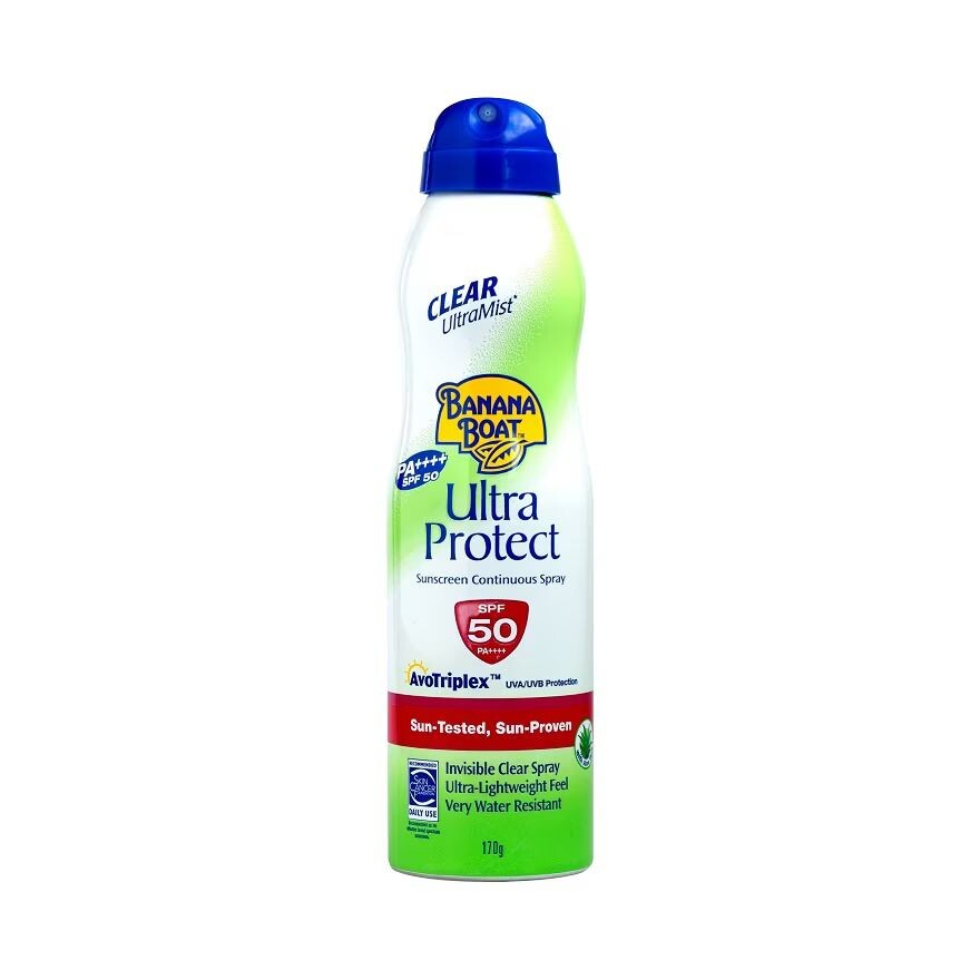 

Banana Boat Clear Ultra Mist Ultra Protect Солнцезащитный крем Непрерывный спрей SPF50 PA++++ 17, Green