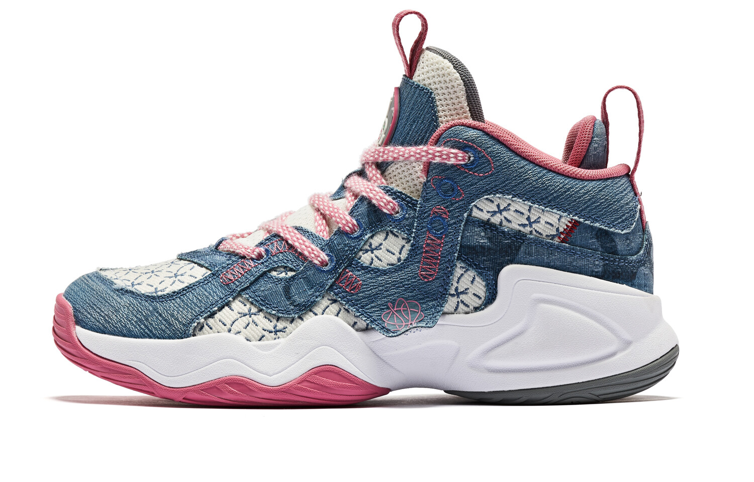 

Баскетбольные кроссовки Basketball Shoes Women's Mid-Top Pink Qiaodan, цвет Rosy