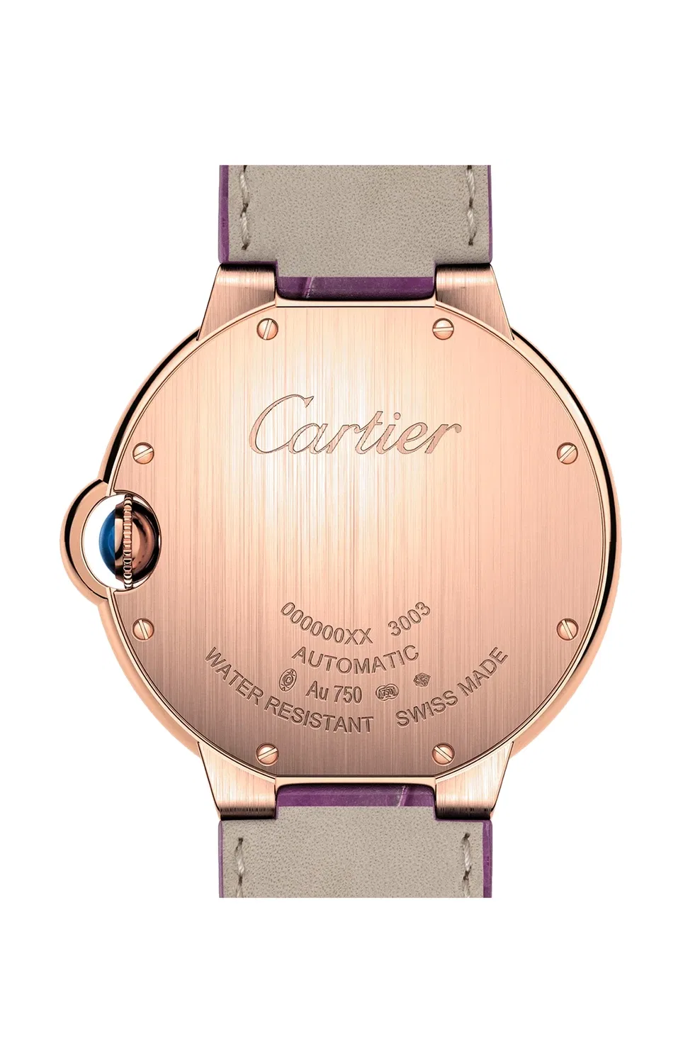 BALLON BLEU DE CARTIER 36 ММ, АВТОМАТИЧЕСКИЕ, РОЗОВОЕ ЗОЛОТО, БРИЛЛИАНТЫ - WJBB0050, золотой — фото 4