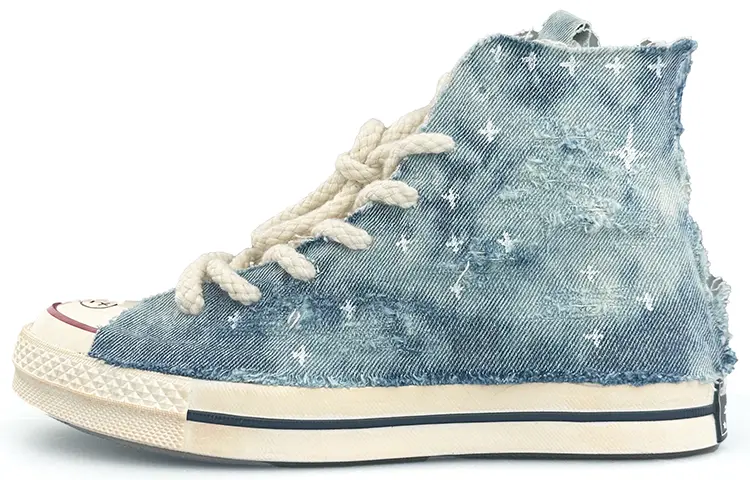 

1970-е годы. Кеды унисекс с высоким берцем, синие Converse