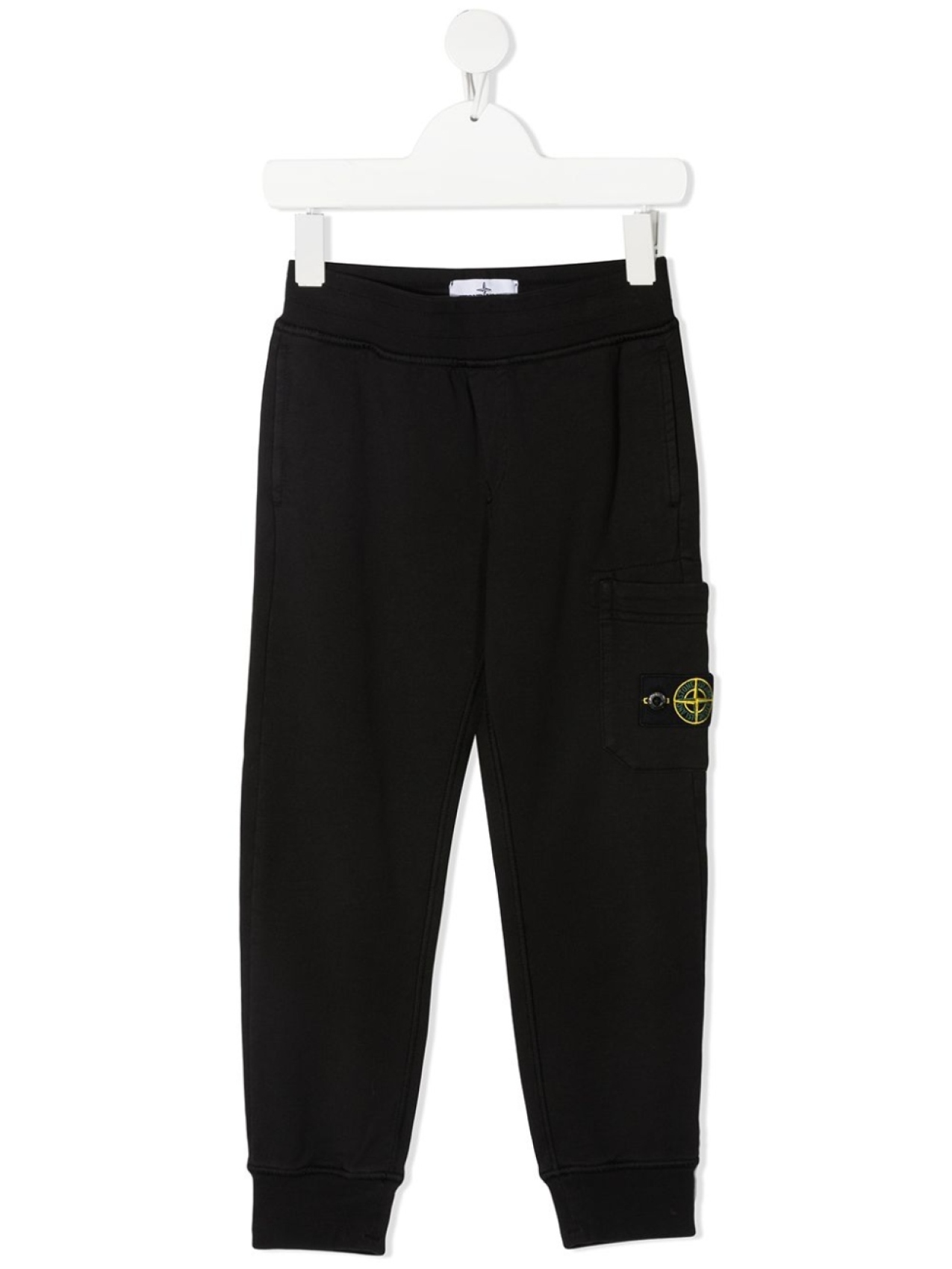 

Stone Island Junior спортивные брюки с нашивкой-логотипом, черный