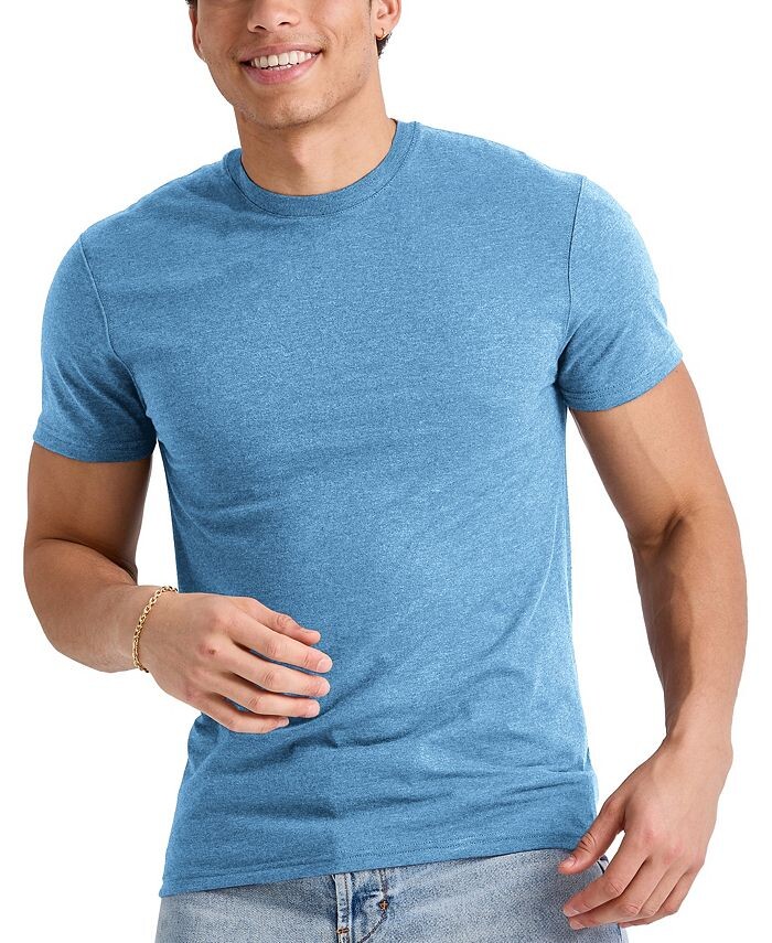 

Мужская футболка Originals Tri-Blend с короткими рукавами Hanes, цвет Blue 1