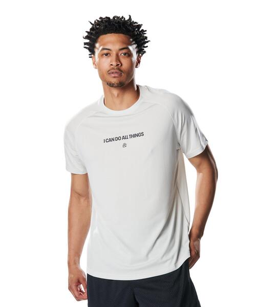 

Футболка с коротким рукавом, логотипом Curry Tech, мужская UNDER ARMOUR, белый