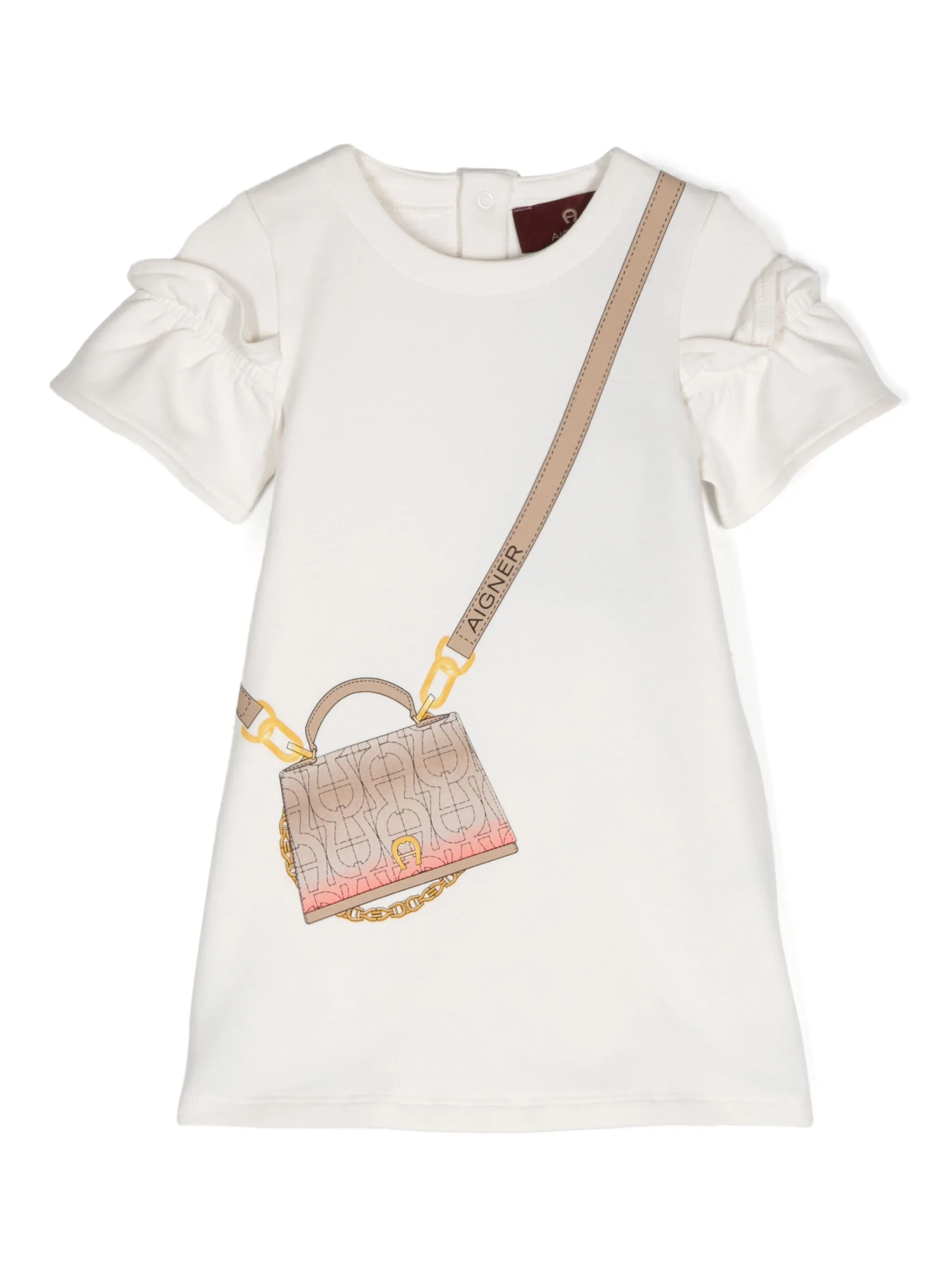 

Футболка с оборками Aigner Kids, белый