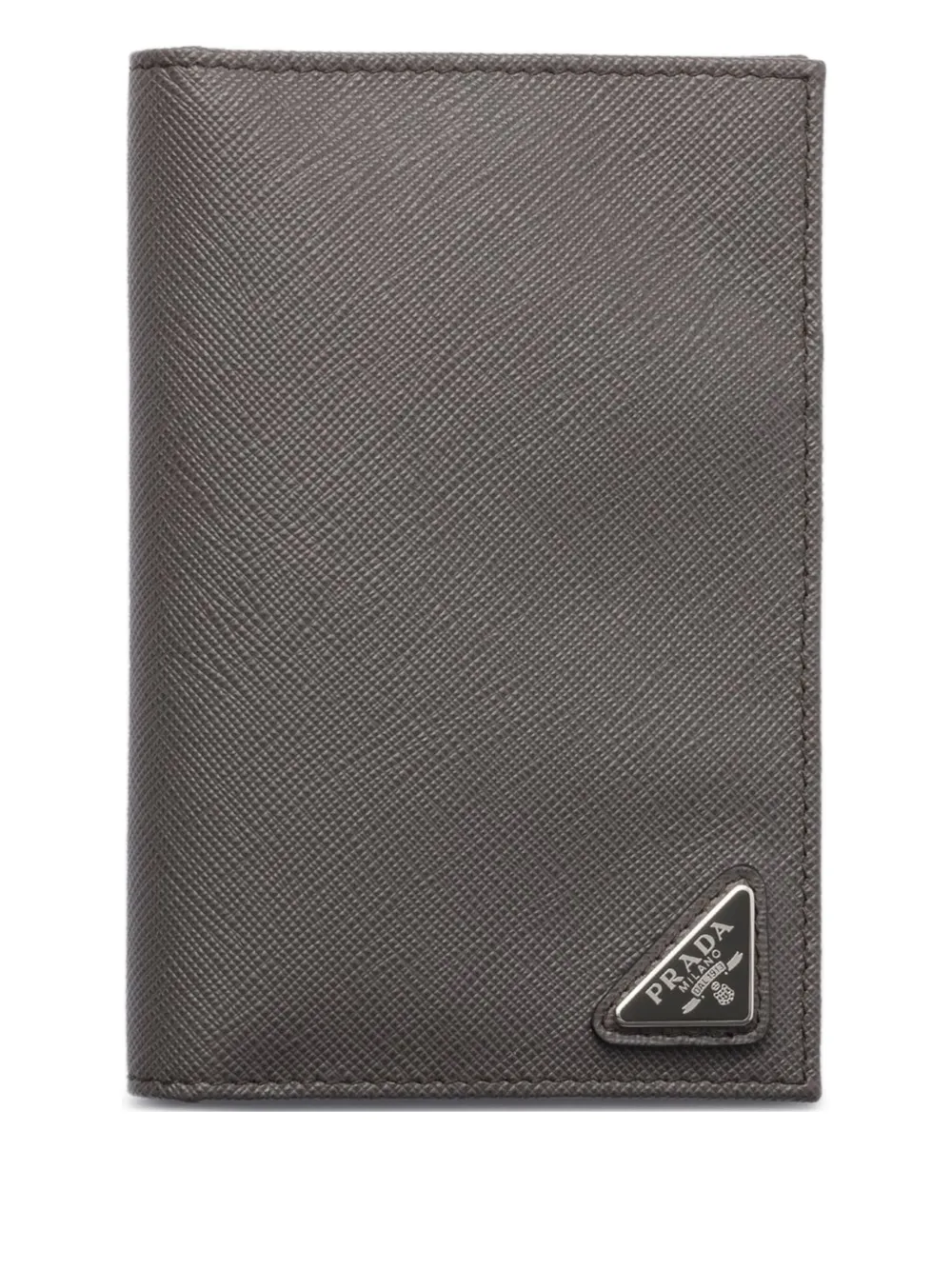 

Обложка для паспорта из сафьяновой кожи Prada, серый