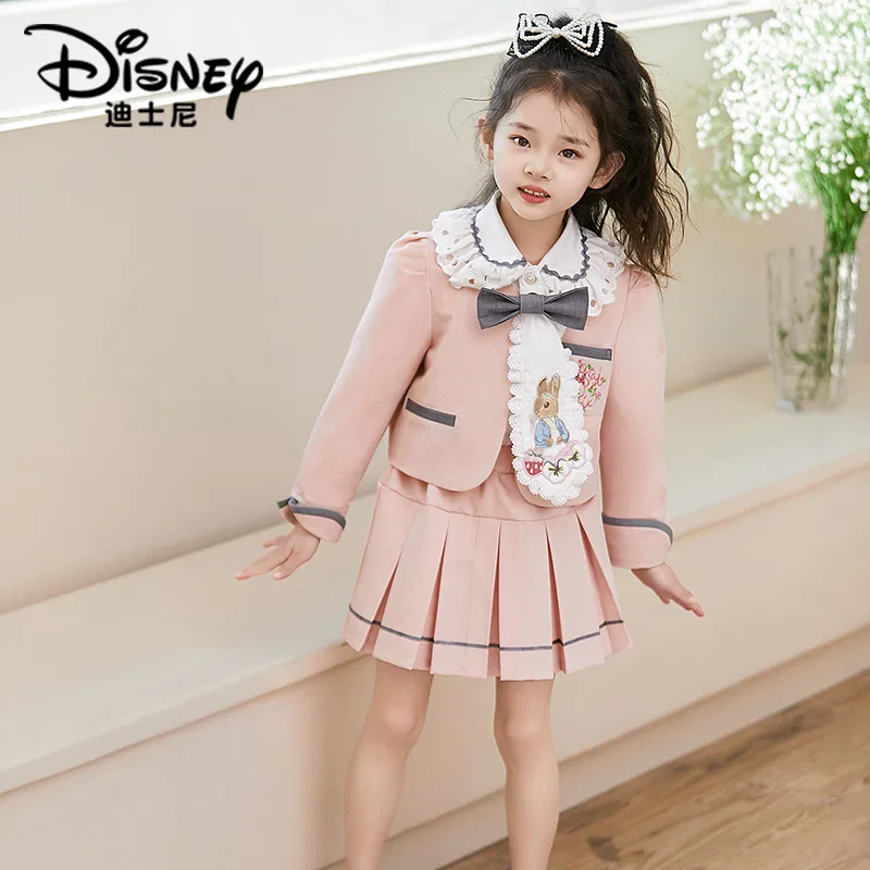 Детский костюм-двойка с юбкой Disney розовый — фото 4
