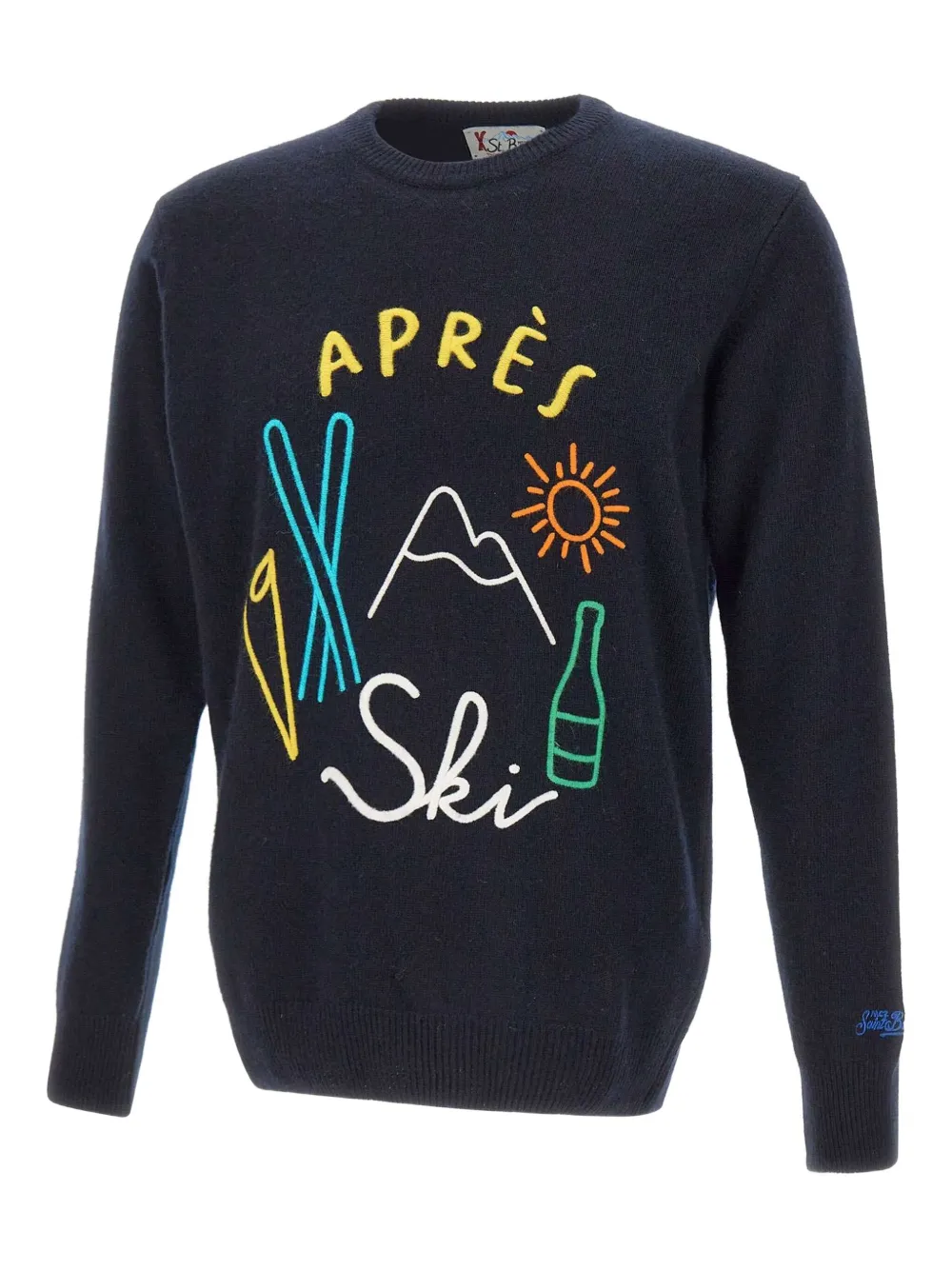 

Свитер с вышивкой логотипа Heron Mc2 Saint Barth, синий