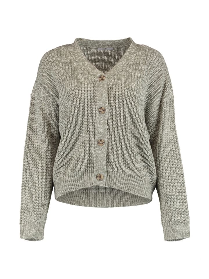 

Кардиган на пуговицах с V-образным вырезом, повседневный, современный, цвета хаки Hailys