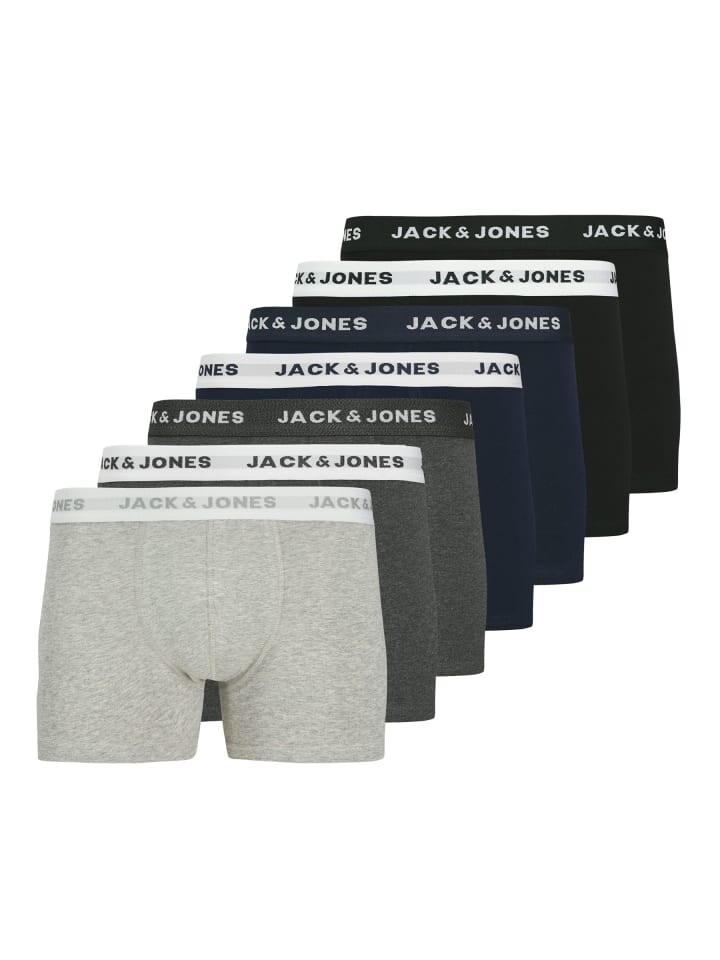 

Боксеры Jack & Jones 7er Pack Basic Trunks Unterhosen JACBASIC, серый