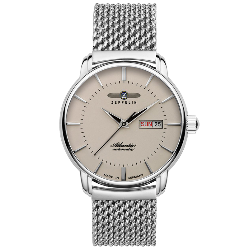 

ZEPPELIN Часы Mechanical Movement Men's Watch Watch 40mm Gray Dial Stainless Steel Case Stainless Steel Watchband, Gray Dial