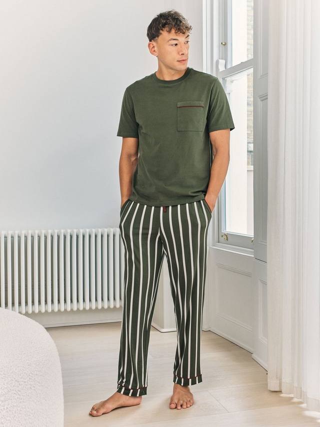 

Пижамный комплект в полоску Chelsea Peers, Khaki