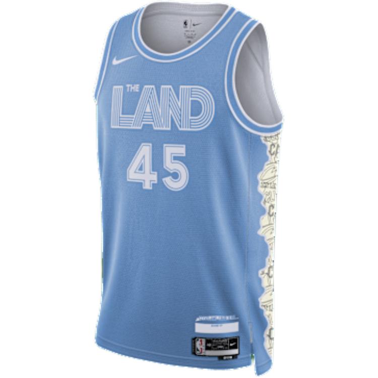 Майка Donovan Mitchell Cleveland Cavaliers 2024/25 City Edition Men's Dri-FIT Nba Swingman Jersey Nike, синий — фото 3