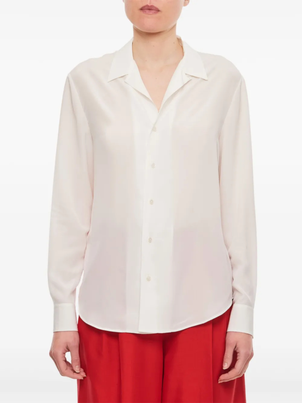 

Шелковая рубашка из коллекции Ralph Lauren Ralph Lauren Collection, белый