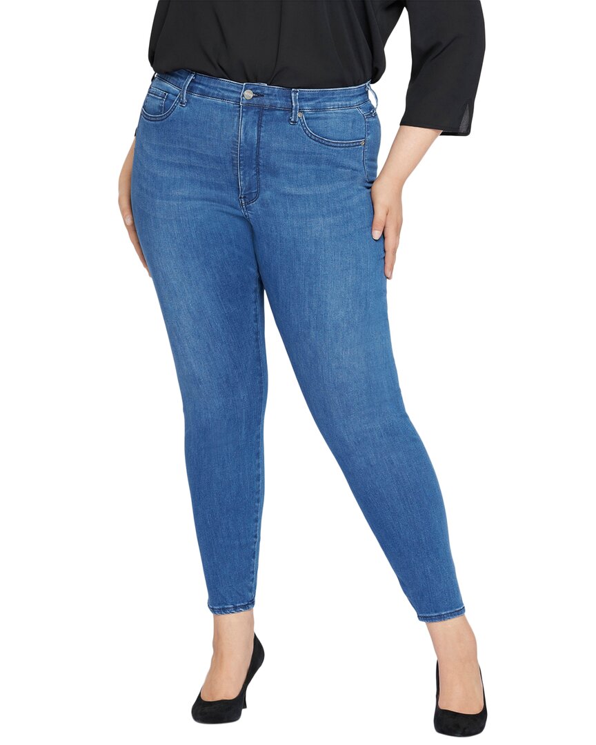 

NYDJ Plus Бесшовные джинсы Ami Skinny с высокой посадкой, синий