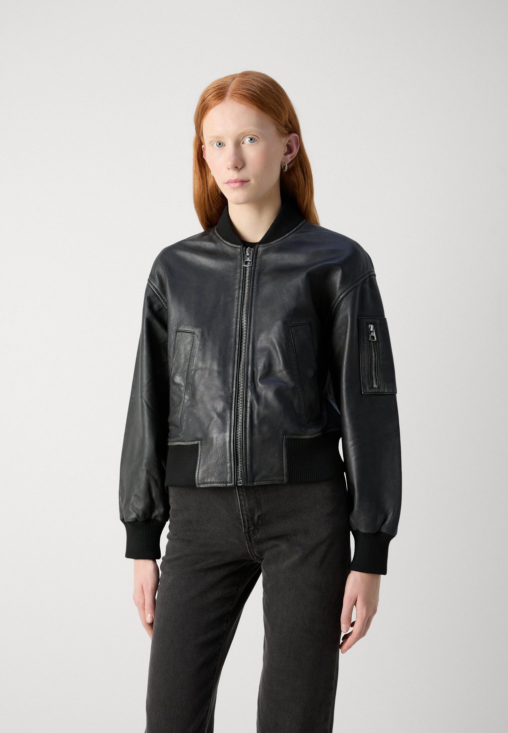 

Куртка-бомбер VINTAGE BLOUSON CROPPED WELT POCKETS Marc O'Polo, черный