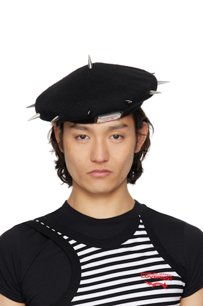 

Черный берет с шипами Charles Jeffrey LOVERBOY