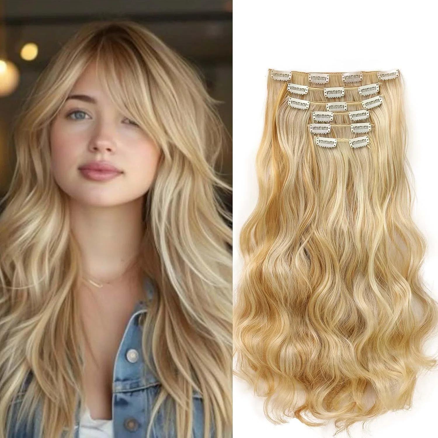 Волнистые накладные пряди Gairyan Clip-In Extensions 52 см Gairyan
