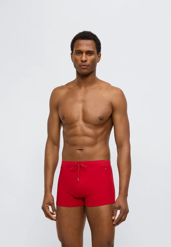Плавки с вышивкой флага, необходимые плавки для плавания Tommy Hilfiger, Medium Red — фото 3