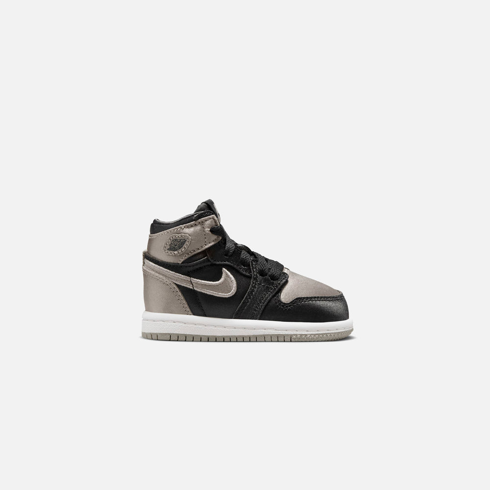 

Кроссовки Jordan TD Air Jordan 1 Retro High OG, цвет Black/Medium Grey/White