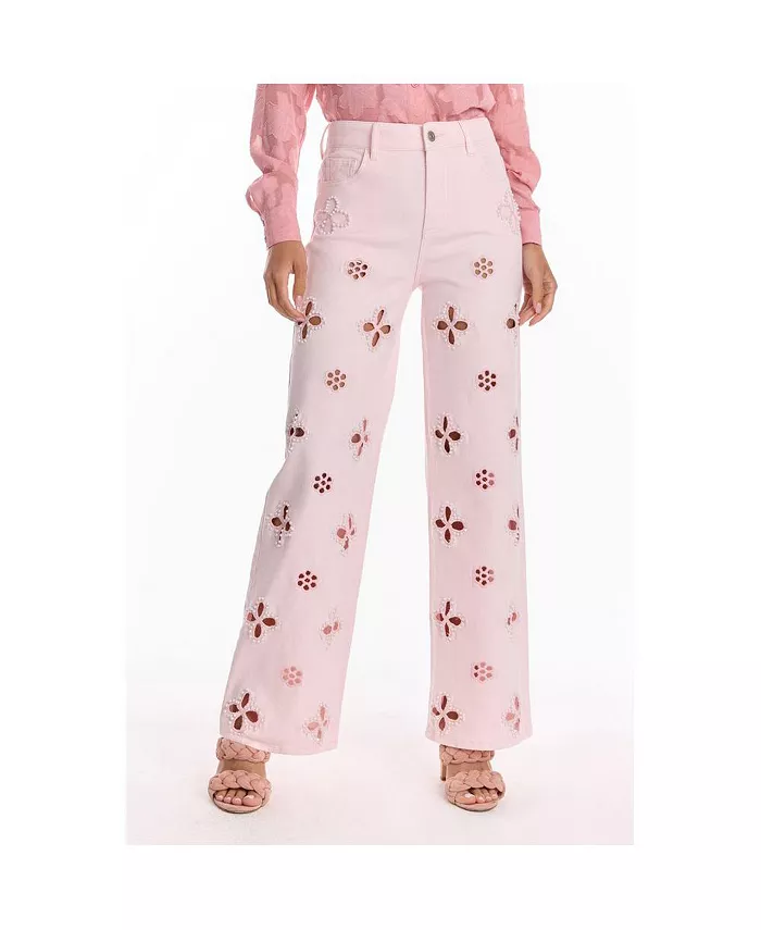 

Женские джинсы Kaia Pearl High Rise Jeans - Blush The Noli Shop, розовый