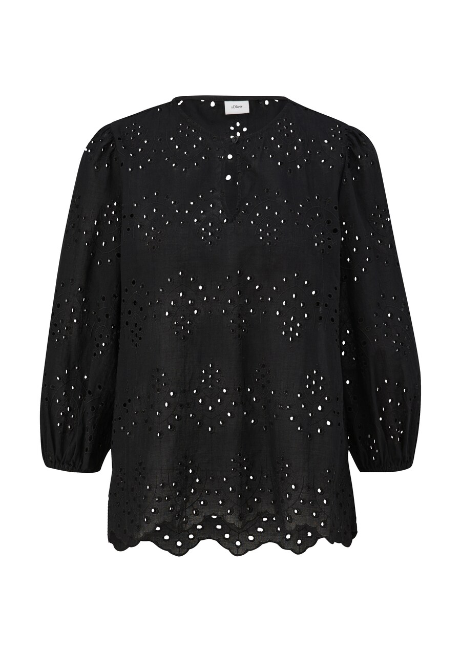 

Блузка с коротким рукавом s.Oliver BLACK LABEL Blouse, черный
