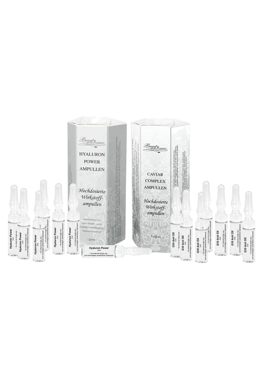 

Антивозрастной уход BEAUTY NATURE COSMETICS HYALURON + CAVIAR COMPLEX AMPULLEN