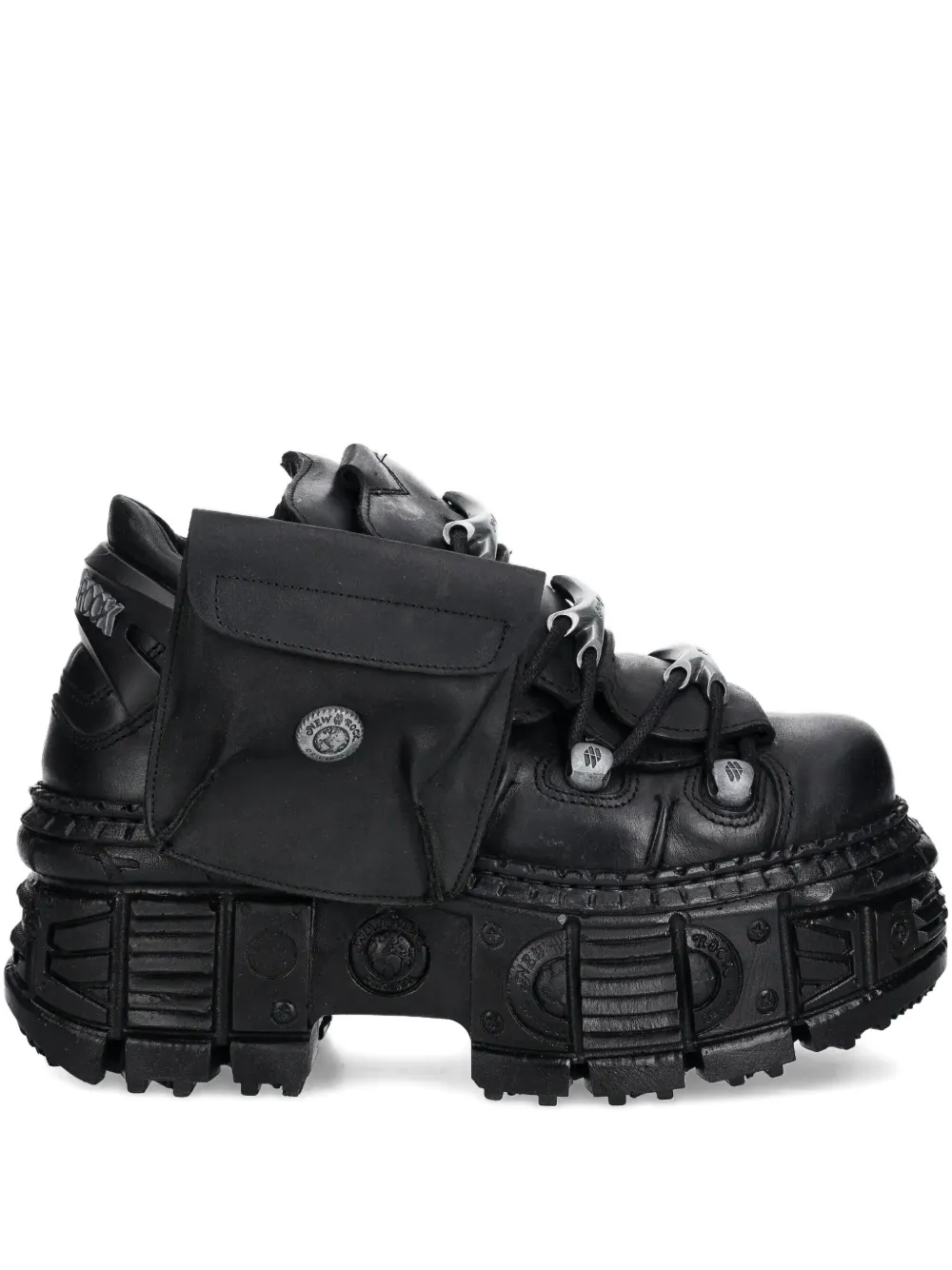 

Кроссовки на платформе с карманом New Rock, черный