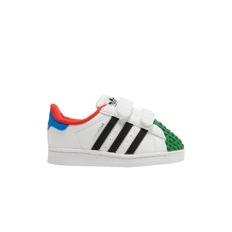 

Кроссовки adidas LEGO x Superstar CF I 'White Yellow Green', белый