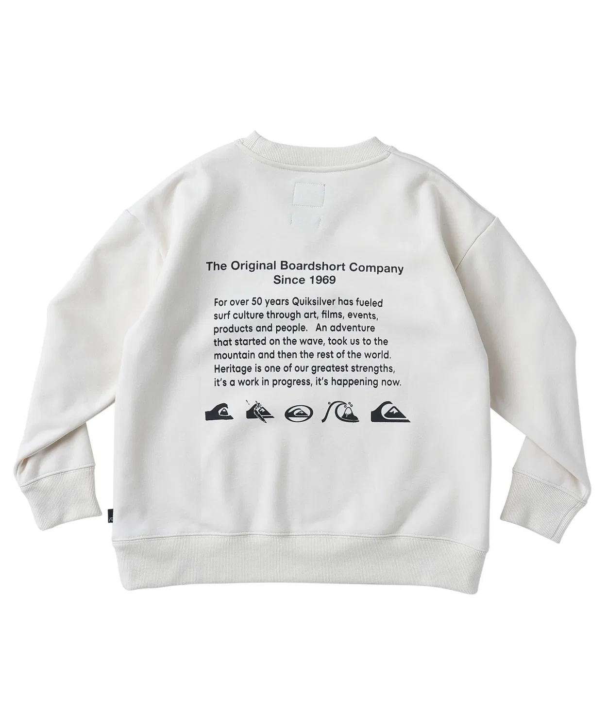 Детский свитшот с длинным рукавомQS History Crew Sweat Kids Quiksilver, Gray — фото 2