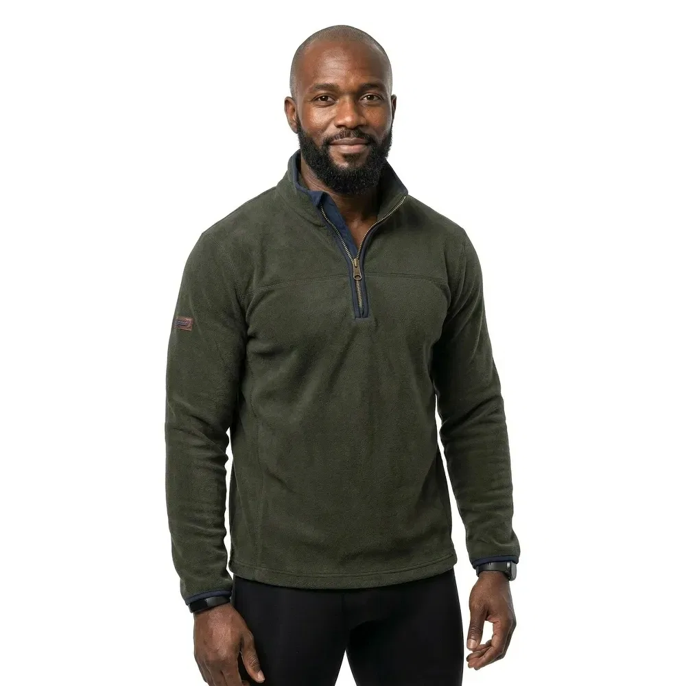Свитер на молнии Superdry Estate Fleece Superdry, зеленый — фото 3