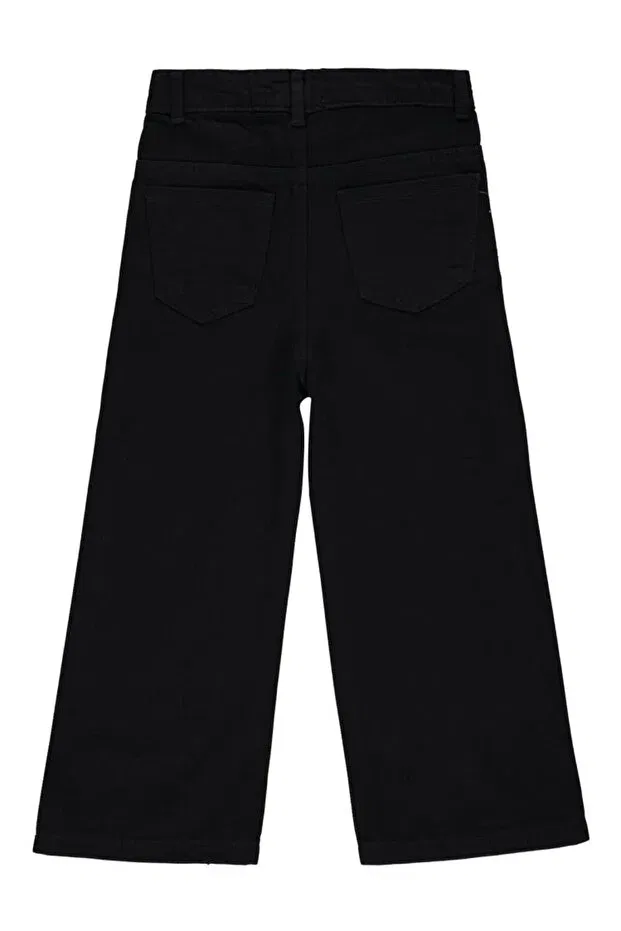 Детские брюки для девочек широкие Civil Girls, Black — фото 2
