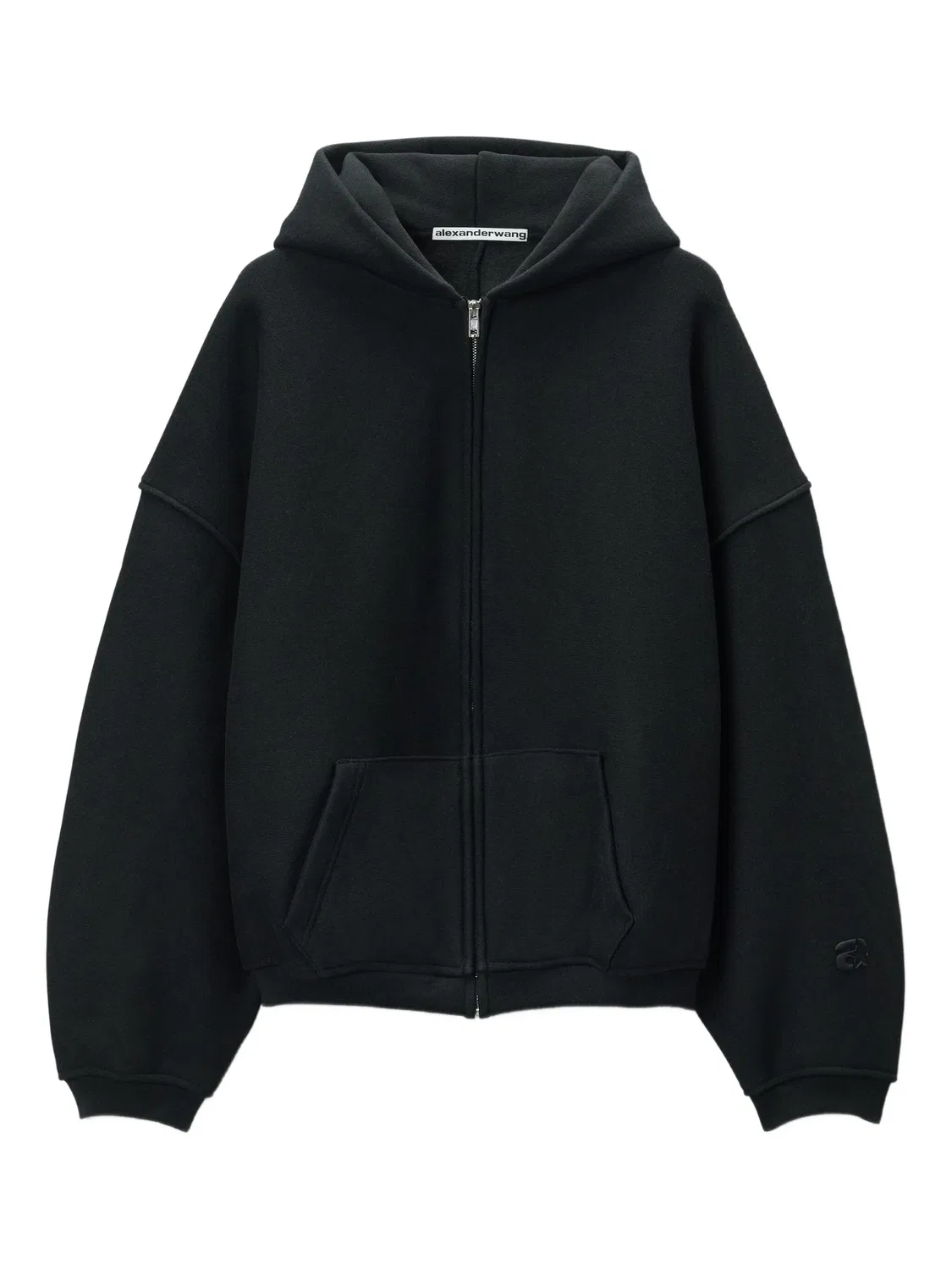 Худи с логотипом Puff Alexander Wang, черный