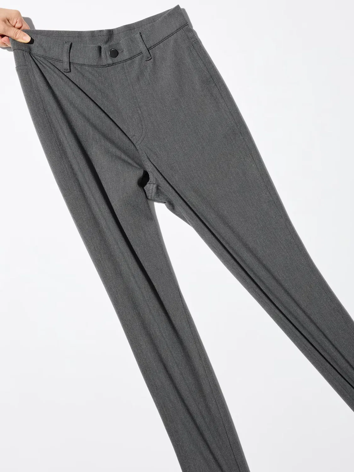 Леггинсы и брюки Uniqlo heattech ultra stretch, для повседневной носки, белый — фото 3