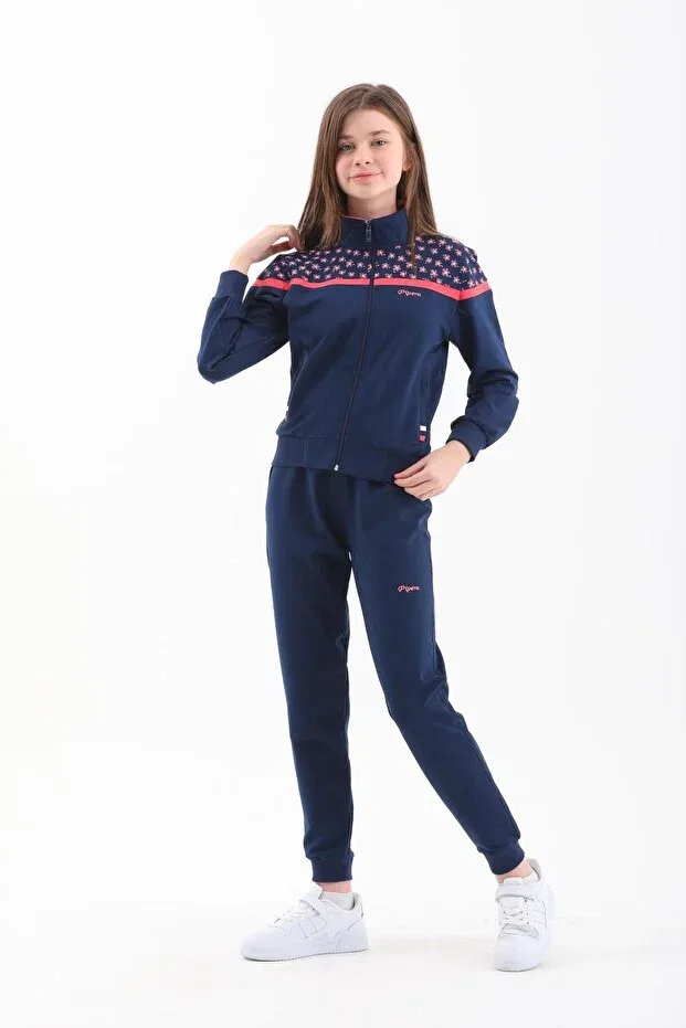 Детский спортивный костюм для девочек хлопковый Piyera, Light Blue