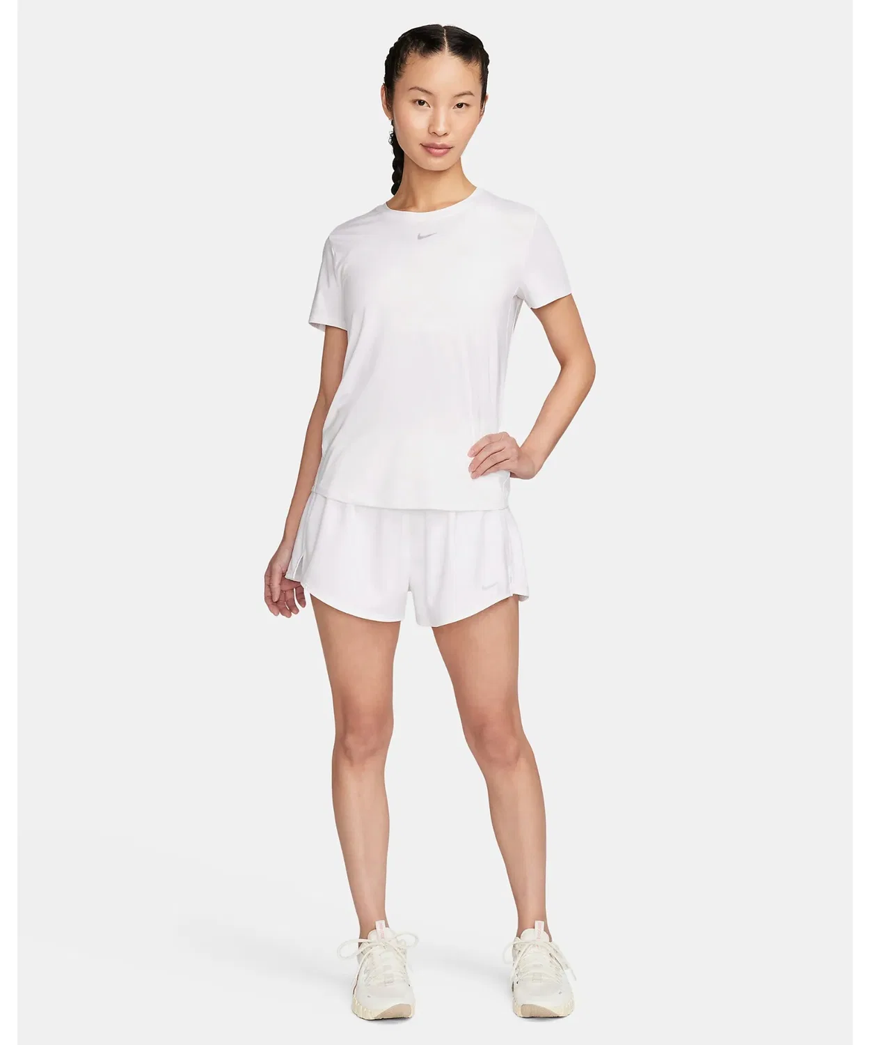 Женская футболка с коротким рукавом Nike One Classic Slim Top, Blue — фото 4