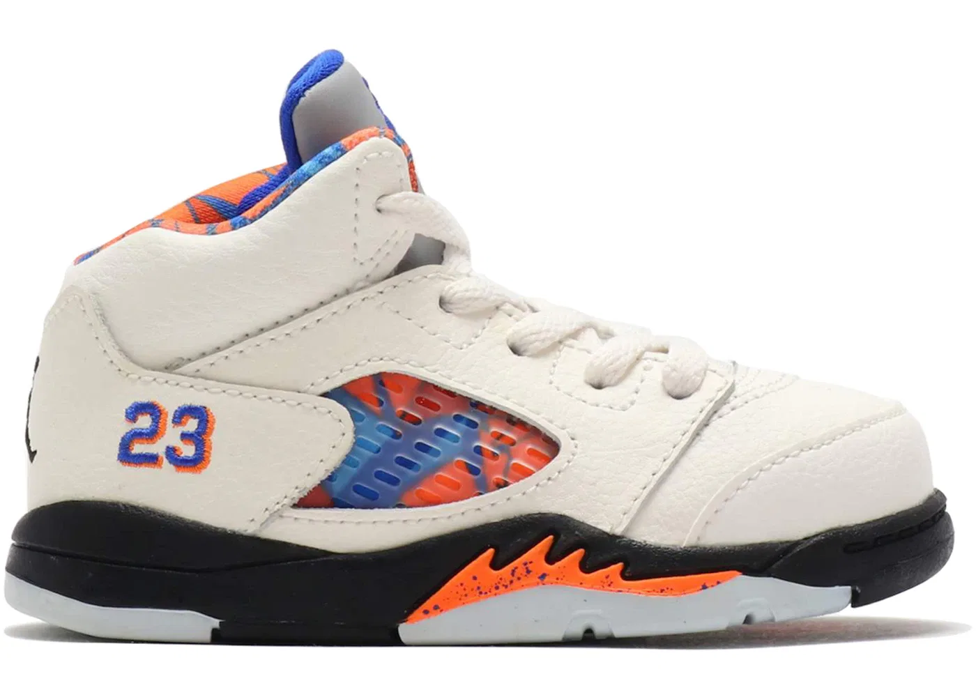 Детские кроссовки Lifestyle Jordan 5 Retro International Flight Jordan, Sail/Racer Blue-Cone-Black