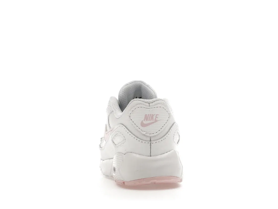 Детские кроссовки Lifestyle Nike Air Max 90 LTR, White/Pink Foam-White-White — фото 4