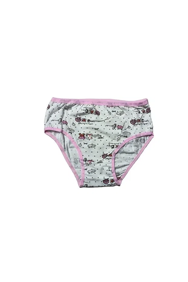 Детские трусы для девочек с принтом Printed Panties Ceylanoğlu, Multicolor — фото 4