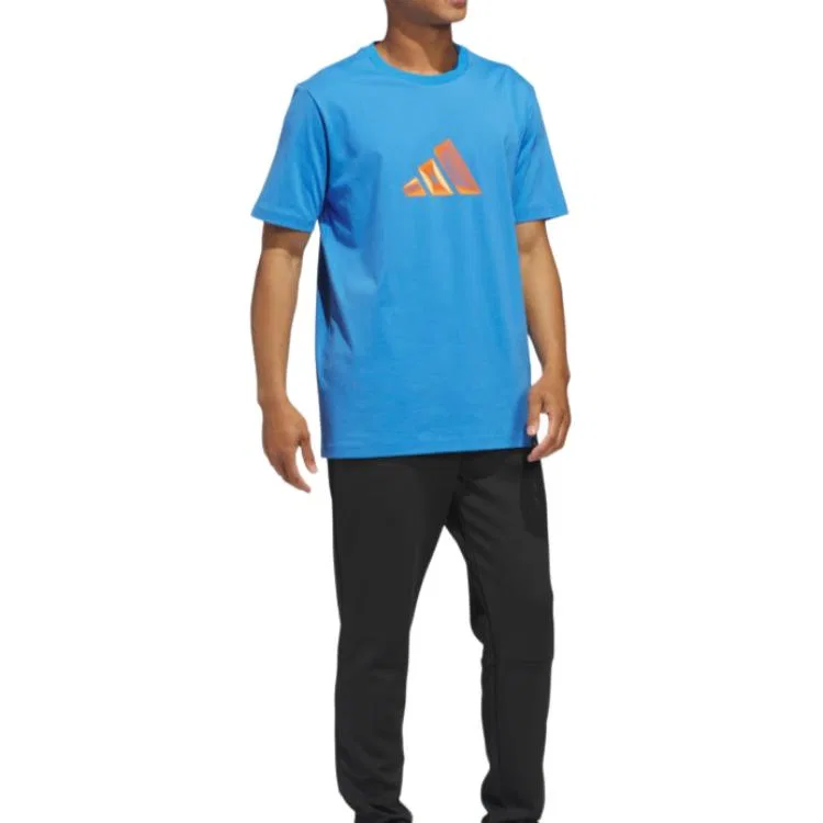 Мужская футболка с круглым вырезом Sportswear Adidas, Blue — фото 3