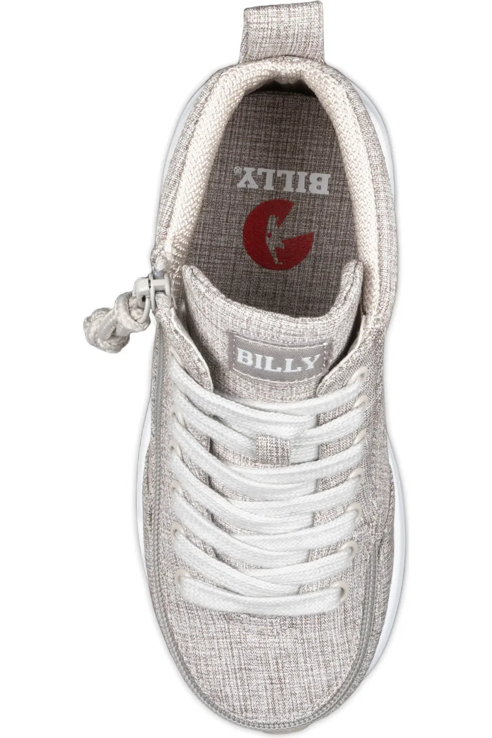 Кроссовки детские на молнии Goat Classic BILLY Footwear, Grey Jersey — фото 2