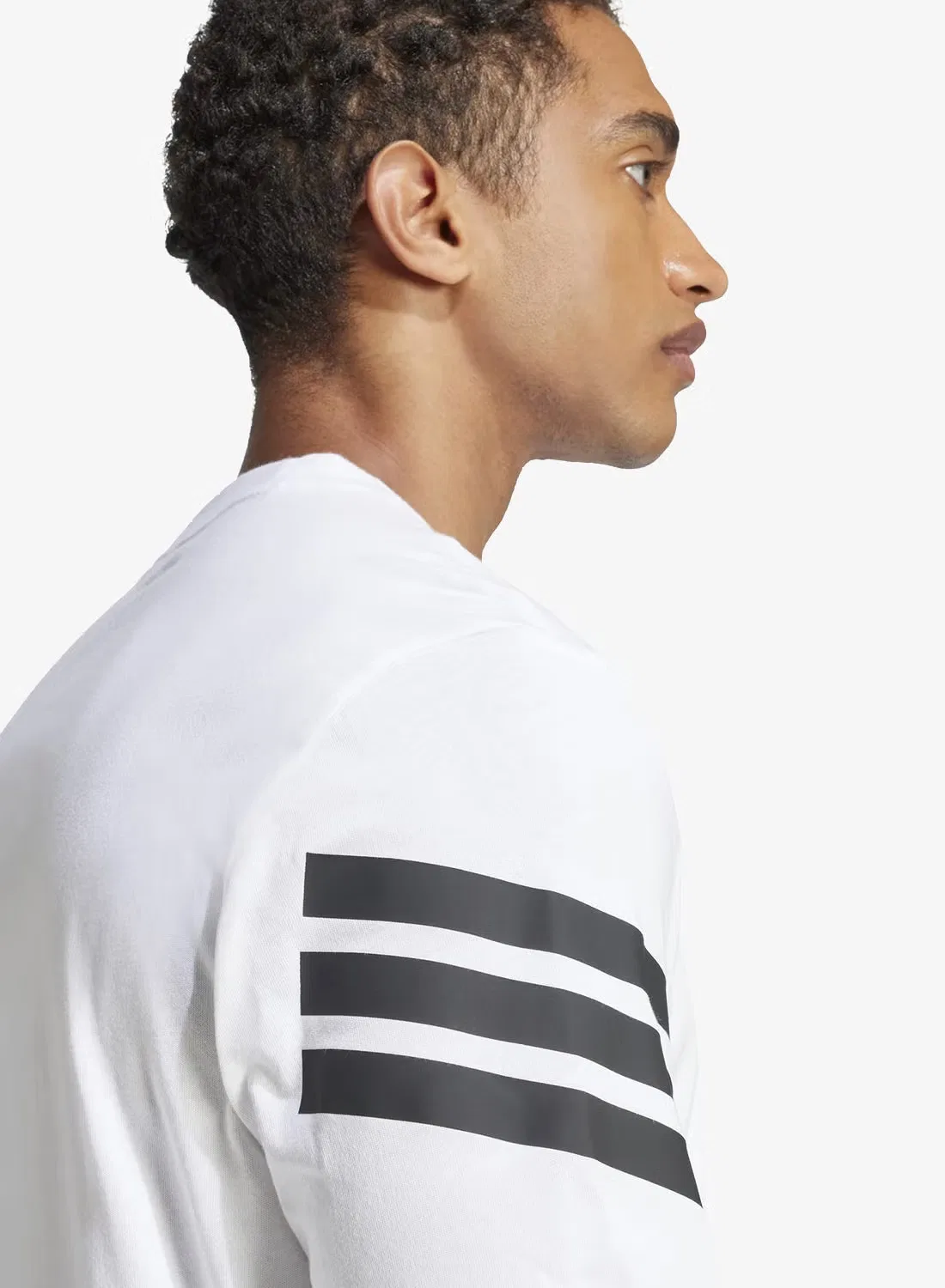 Футболка с принтом Future Icon 3 Stripe Adidas, белый — фото 4
