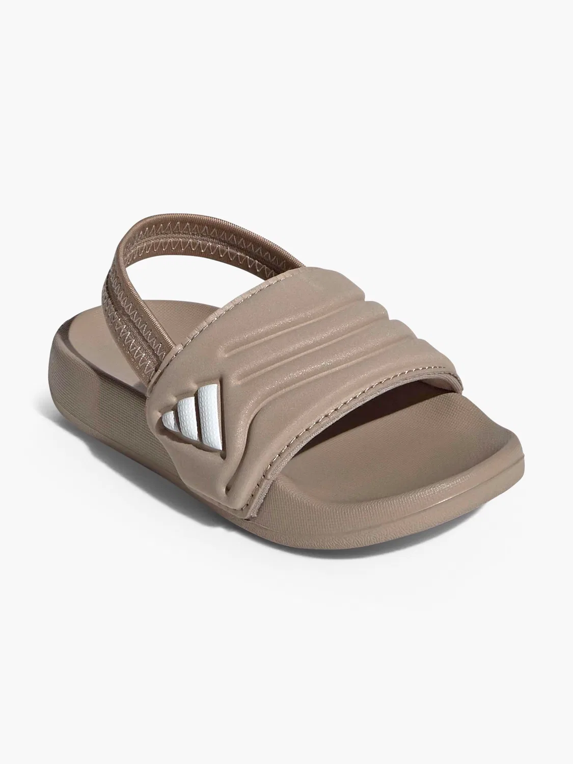 Детские шлепанцы с эластичным верхом Adidas, серый — фото 2