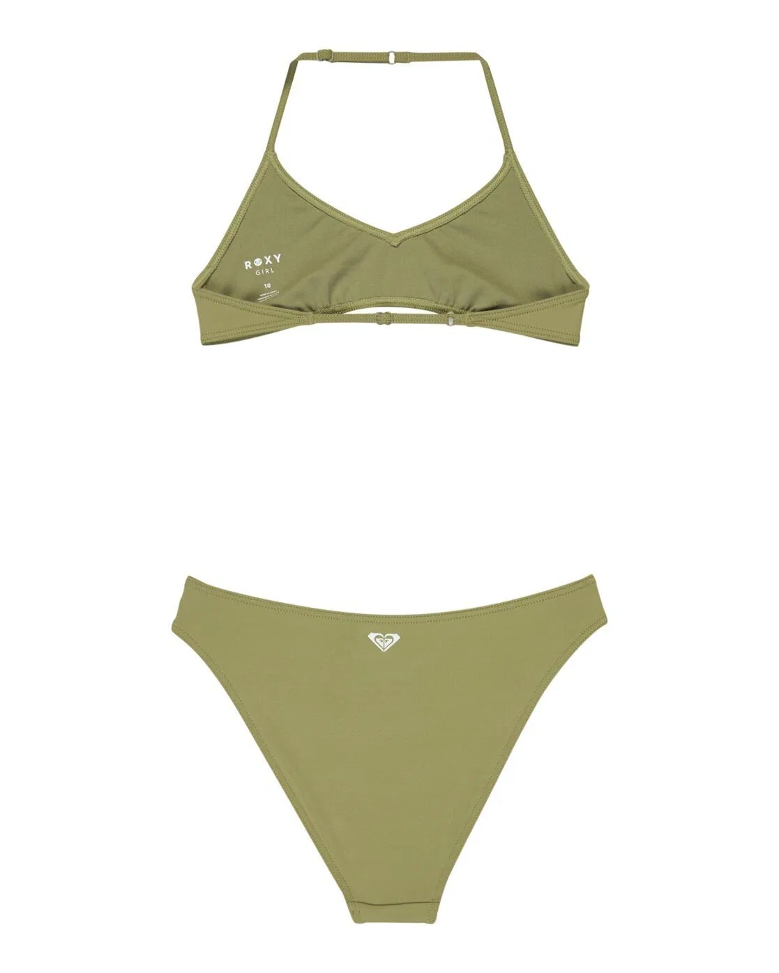 Детский комплект бикини с бралеттe SOLID ACTIVE SET Roxy, Dunkelolivgrun — фото 2