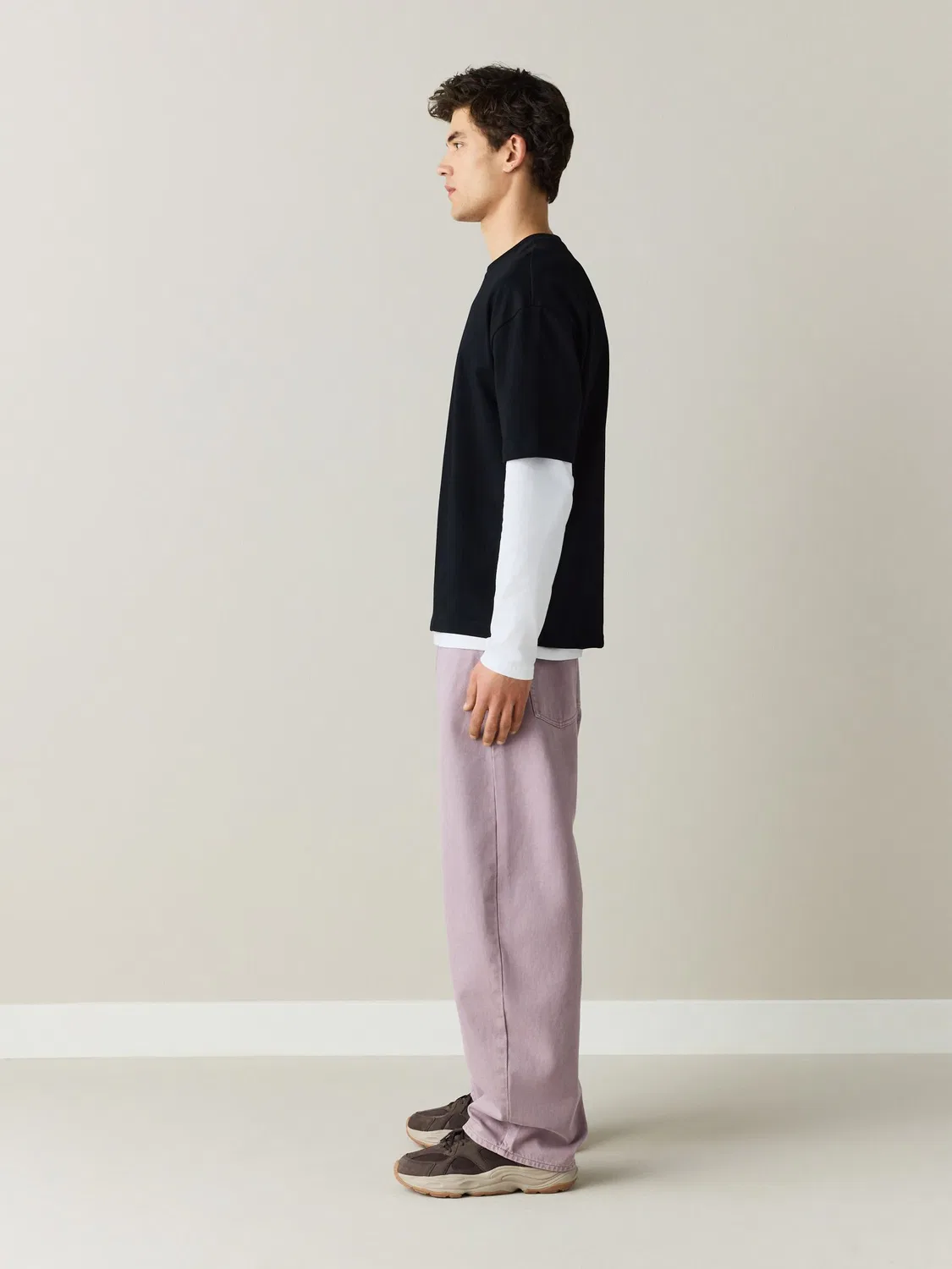 Джинсы Balloon Fit Lilac Purple Next, сиреневый — фото 3