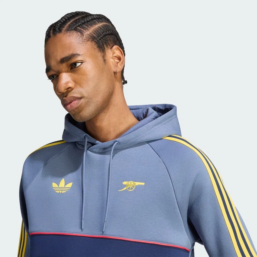 Спортивная толстовка ADIDAS PERFORMANCE 'Arsenal FC' в темно-синем и небесно-голубом цветах — фото 3