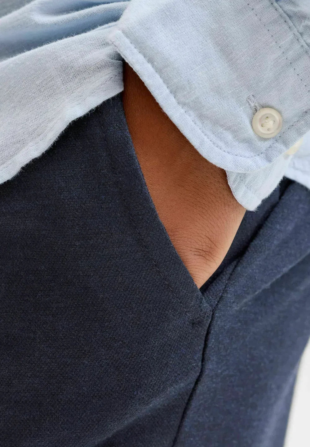 Брюки чинос, брюки чинос для мальчиков - чиносы Jack & Jones Junior, Sky Captain — фото 4