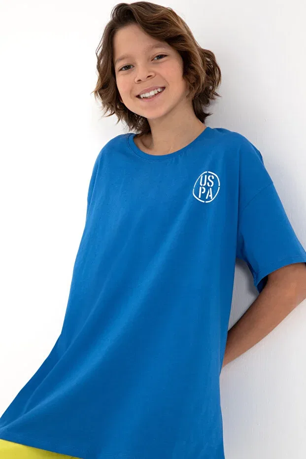 Детская футболка для мальчиков оверсайз U.S. Polo Assn., Cobalt