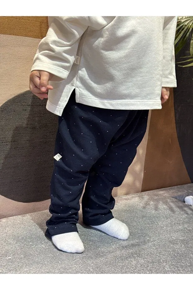 Детские спортивные штаны для девочек с принтом Babydia, Navy Blue — фото 2